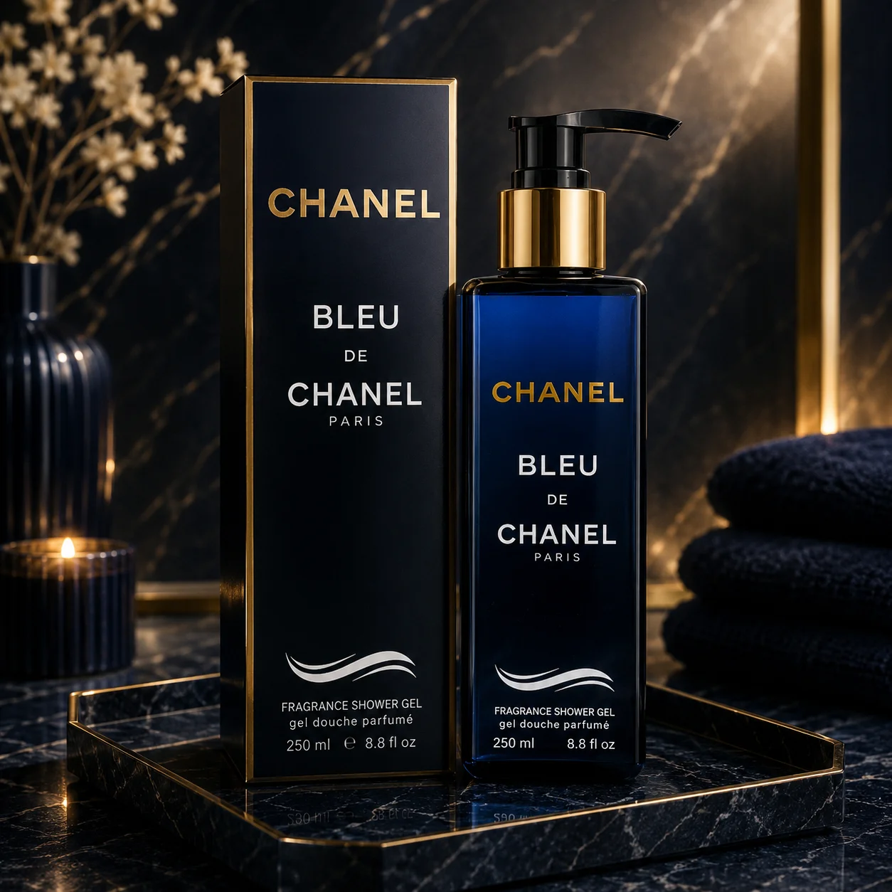 Парфумований гель для душу   Chanel Bleu de Chanel